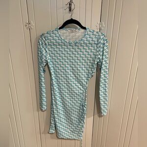 Sheer Dress Wave Pattern